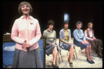 L-R) Actresses  Margaret Hilton, Cynthia Crumlish, Lori Cardille, Beverly May and Glenda Jackson in a scene from the Broadway production of the play "Rose." (New York)