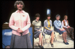 L-R) Actresses  Margaret Hilton, Cynthia Crumlish, Lori Cardille, Beverly May and Glenda Jackson in a scene from the Broadway production of the play "Rose." (New York)