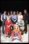 L-R) John Cunningham, Glenda Jackson, Cynthia Crumlish, Don McAllen Lesie, Jo Henderson, Beverly May, Lori Cardille, Margaret Hilton, Jessica Tandy and J.T. Walsh of the Broadway production of the play "Rose." (New York)