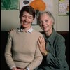 L-R) Actresses Glenda Jackson and Jessica Tandy during rehearsal for the Broadway production of the play "Rose." (New York)