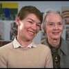 L-R) Actresses Glenda Jackson and Jessica Tandy during rehearsal for the Broadway production of the play "Rose." (New York)