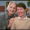 R-L) Actresses Glenda Jackson and Jessica Tandy during rehearsal for the Broadway production of the play "Rose." (New York)