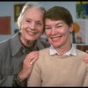 R-L) Actresses Glenda Jackson and Jessica Tandy during rehearsal for the Broadway production of the play "Rose." (New York)