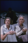 L-R) Actresses Elizabeth Wilson and Jessica Tandy in a scene from the NY Shakespeare Festival production of the play "Salonika." (New York)