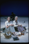 L-R) Actresses Elizabeth Wilson and Jessica Tandy in a scene from the NY Shakespeare Festival production of the play "Salonika." (New York)