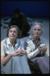 L-R) Actresses Elizabeth Wilson and Jessica Tandy in a scene from the NY Shakespeare Festival production of the play "Salonika." (New York)