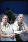 L-R) Actresses Elizabeth Wilson and Jessica Tandy in a scene from the NY Shakespeare Festival production of the play "Salonika." (New York)