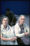 L-R) Actresses Elizabeth Wilson and Jessica Tandy in a scene from the NY Shakespeare Festival production of the play "Salonika." (New York)