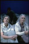 L-R) Actresses Elizabeth Wilson and Jessica Tandy in a scene from the NY Shakespeare Festival production of the play "Salonika." (New York)