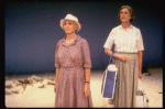 R-L) Actresses Elizabeth Wilson and Jessica Tandy in a scene from the NY Shakespeare Festival production of the play "Salonika." (New York)