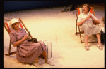 R-L) Actresses Elizabeth Wilson and Jessica Tandy in a scene from the NY Shakespeare Festival production of the play "Salonika." (New York)
