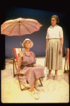 R-L) Actresses Elizabeth Wilson and Jessica Tandy in a scene from the NY Shakespeare Festival production of the play "Salonika." (New York)