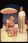 R-L) Actresses Elizabeth Wilson and Jessica Tandy in a scene from the NY Shakespeare Festival production of the play "Salonika." (New York)