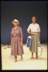 R-L) Actresses Elizabeth Wilson and Jessica Tandy in a scene from the NY Shakespeare Festival production of the play "Salonika." (New York)
