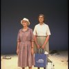 R-L) Actresses Elizabeth Wilson and Jessica Tandy in a scene from the NY Shakespeare Festival production of the play "Salonika." (New York)