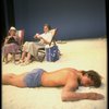 R-L) Actors Maxwell Caulfield, Elizabeth Wilson and Jessica Tandy in a scene from the NY Shakespeare Festival production of the play "Salonika." (New York)