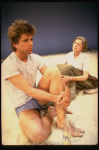 Actors Maxwell Caulfield and Elizabeth Wilson in a scene from the NY Shakespeare Festival production of the play "Salonika." (New York)