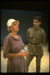 Actors David Strathairn and Jessica Tandy in a scene from the NY Shakespeare Festival production of the play "Salonika." (New York)