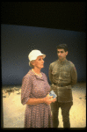 Actors David Strathairn and Jessica Tandy in a scene from the NY Shakespeare Festival production of the play "Salonika." (New York)