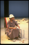 Actress Jessica Tandy in a scene from the NY Shakespeare Festival production of the play "Salonika." (New York)