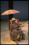 Actress Jessica Tandy in a scene from the NY Shakespeare Festival production of the play "Salonika." (New York)