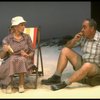 Actors Thomas Hill and Jessica Tandy in a scene from the NY Shakespeare Festival production of the play "Salonika." (New York)