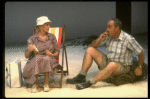 Actors Thomas Hill and Jessica Tandy in a scene from the NY Shakespeare Festival production of the play "Salonika." (New York)