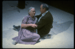 Actors Thomas Hill and Jessica Tandy in a scene from the NY Shakespeare Festival production of the play "Salonika." (New York)