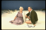 Actors Thomas Hill and Jessica Tandy in a scene from the NY Shakespeare Festival production of the play "Salonika." (New York)