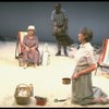 L-R) Actors Jessica Tandy, Thomas Hill and Elizabeth Wilson in a scene from the NY Shakespeare Festival production of the play "Salonika." (New York)
