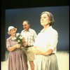 L-R) Actors Jessica Tandy, Thomas Hill and Elizabeth Wilson in a scene from the NY Shakespeare Festival production of the play "Salonika." (New York)