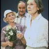 L-R) Actors Jessica Tandy, Thomas Hill and Elizabeth Wilson in a scene from the NY Shakespeare Festival production of the play "Salonika." (New York)