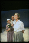L-R) Actors Jessica Tandy, Thomas Hill and Elizabeth Wilson in a scene from the NY Shakespeare Festival production of the play "Salonika." (New York)