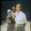 L-R) Actors Jessica Tandy, Thomas Hill and Elizabeth Wilson in a scene from the NY Shakespeare Festival production of the play "Salonika." (New York)