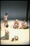 L-R) Actors Elizabeth Wilson, Maxwell Caulfield, Jessica Tandy and Thomas Hill in a scene from the NY Shakespeare Festival production of the play "Salonika." (New York)