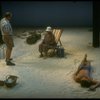 R-L) Actors Maxwell Caulfield, Jessica Tandy and Thomas Hill in a scene from the NY Shakespeare Festival production of the play "Salonika." (New York)