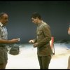 R-L) Actors Maxwell Caulfield, David Strathairn and Thomas Hill in a scene from the NY Shakespeare Festival production of the play "Salonika." (New York)