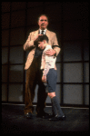 L-R) Actors Nigel Hawthorne and Ian Westerfer in a scene from the Broadway production of the play "Shadowlands." (New York)