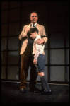 L-R) Actors Nigel Hawthorne and Ian Westerfer in a scene from the Broadway production of the play "Shadowlands." (New York)