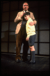 L-R) Actors Nigel Hawthorne and Ian Westerfer in a scene from the Broadway production of the play "Shadowlands." (New York)