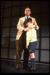 L-R) Actors Nigel Hawthorne and Ian Westerfer in a scene from the Broadway production of the play "Shadowlands." (New York)