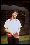 Actor Mandy Patinkin in a scene from the Broadway production of the musical "Sunday In The Park With George." (New York)