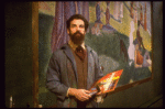 Actor Mandy Patinkin as painter Georges Seurat in a scene from the Broadway production of the musical "Sunday In The Park With George." (New York)