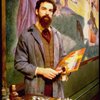 Actor Mandy Patinkin as painter Georges Seurat in a scene from the Broadway production of the musical "Sunday In The Park With George." (New York)