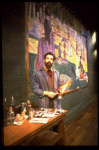 Actor Mandy Patinkin as painter Georges Seurat in a scene from the Broadway production of the musical "Sunday In The Park With George." (New York)