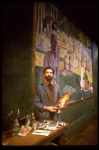 Actor Mandy Patinkin as painter Georges Seurat in a scene from the Broadway production of the musical "Sunday In The Park With George." (New York)