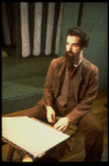 Actor Mandy Patinkin as painter Georges Seurat in a scene from the Broadway production of the musical "Sunday In The Park With George." (New York)