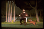 Actor Mandy Patinkin as painter Georges Seurat in a scene from the Broadway production of the musical "Sunday In The Park With George." (New York)