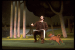 Actor Mandy Patinkin as painter Georges Seurat in a scene from the Broadway production of the musical "Sunday In The Park With George." (New York)