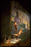 Actor Mandy Patinkin as painter Georges Seurat in a scene from the Broadway production of the musical "Sunday In The Park With George." (New York)